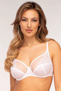 Sheer Mesh 3-Part Cup Underwire Bra Virginia; Shop @ Lavinia Lingerie