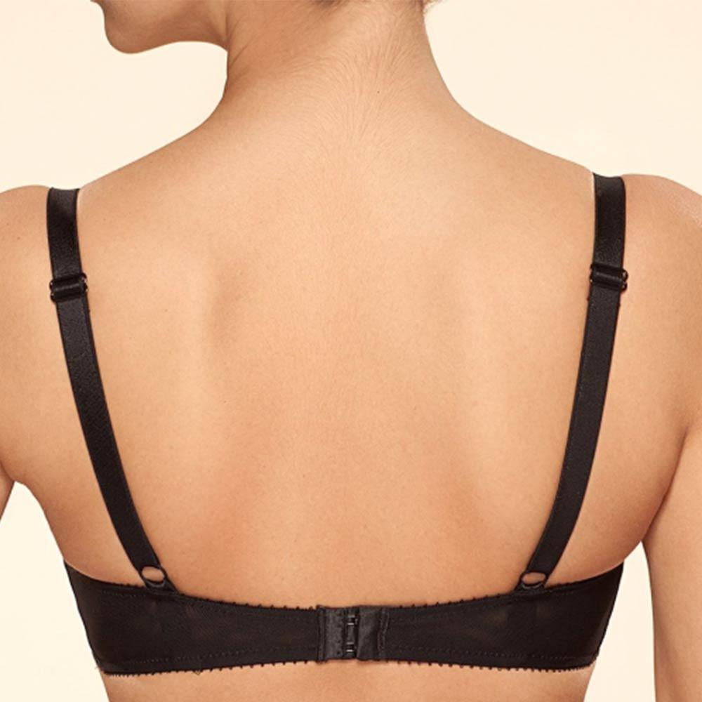 Black Bra back view; Shop Bras @ Lavinia Lingerie