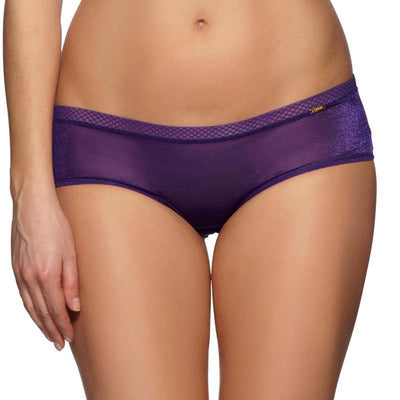 Gossard Lingerie Boyshorts Sheer See Through Shorts Panty Gossard Glossies XS / Purple - Lavinia Lingerie