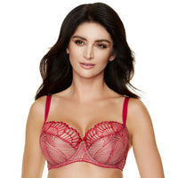 Sheer Mesh Embroidery Full Coverage Bra Gorteks Sierra