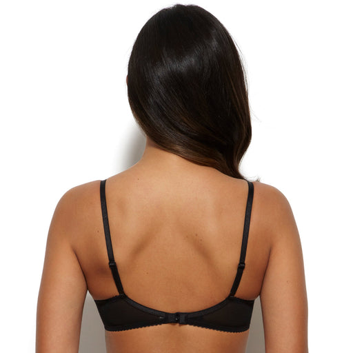 Sheer Plunge Bra Gossard Superboost Lace Black back view