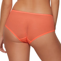 Sheer Shorts Panty Gossard Superboost Neon Coral Lingerie back view