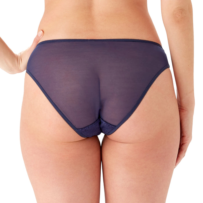 Women's Gossard 13006 Glossies Lace Sheer Thong (Nude M) 