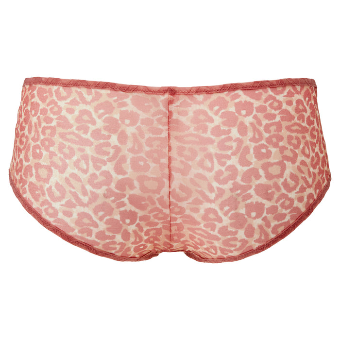 Gossard Glossies Pink Leopard Print Sheer Boyshort Panty