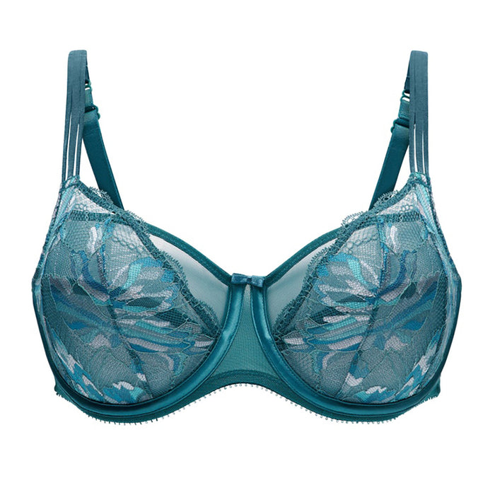 Franklin silky underwired bra turquoise lake blue @ www