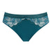 Plus Size Semi Sheer Lace Bikini Panty 810852 Smaragd Emerald Underwear Conturelle Bloomy Days