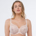 Sheer Mesh Embroidered Full Coverage Bra Donna Pink Intimates