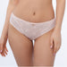 Sheer Mesh Tulle Embroidered Tanga Panty Donna Pink Intimates