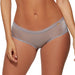 Gossard Glossies Silver Sheer See Through Shorts Panty 6274