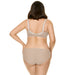 Plus Size Bra Bikini Panty Nude Set back view