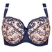 Sheer Mesh 3-Part Full Cup Underwire Bra Navy Blue Intimates