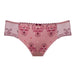 Sheer Mesh Tulle Embroidered Brief Panty Viola Rose Intimates