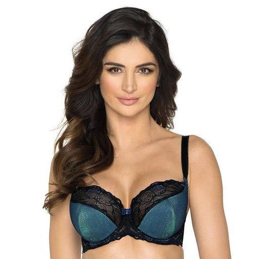 Lavinia Lingerie Sofia Lace Overlay Cleavage Boosting Plunge Bra, Black,  44DDD/F : : Clothing, Shoes & Accessories