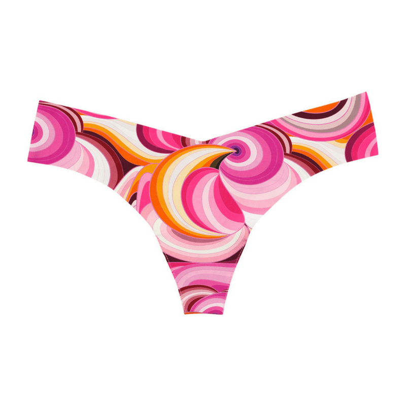 Playful Print Seamless Thong Panty Commando — Lavinia Lingerie