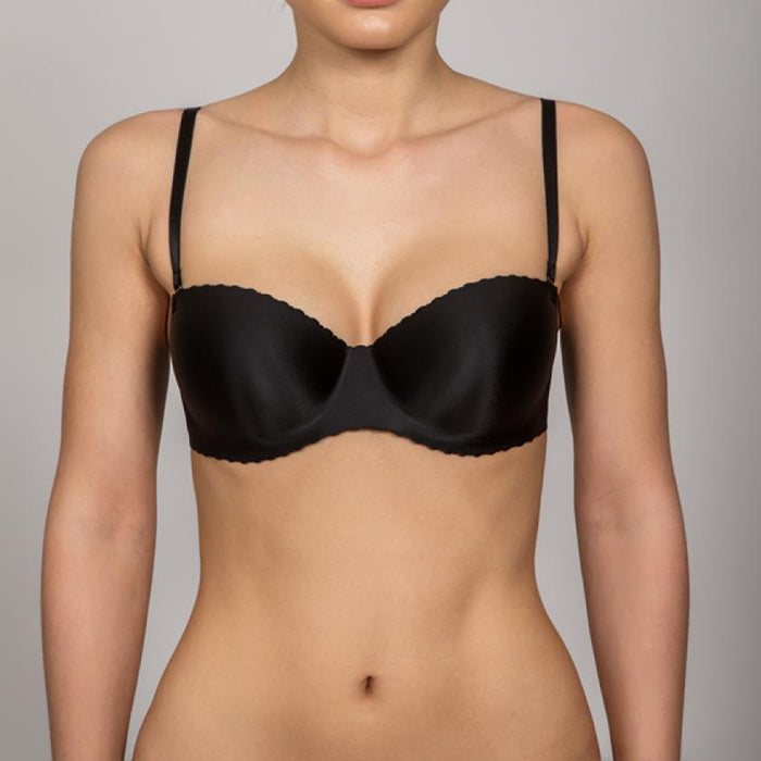 Rosme Invisible Strapless Molded Cup Balconette Bra