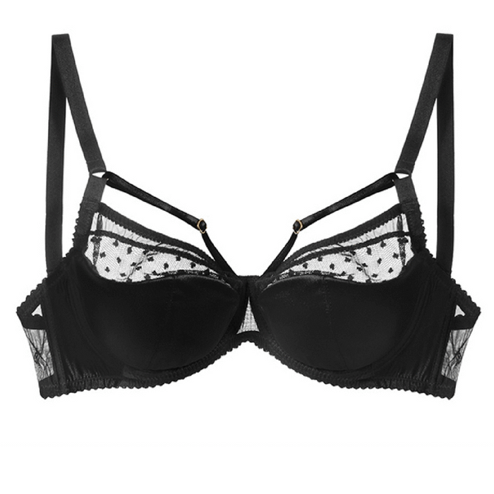 Black online caged bralette