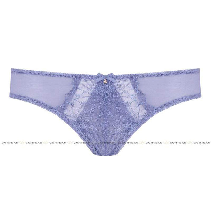 Sheer Embroidered Lace Thong Panty Gorteks Aspen