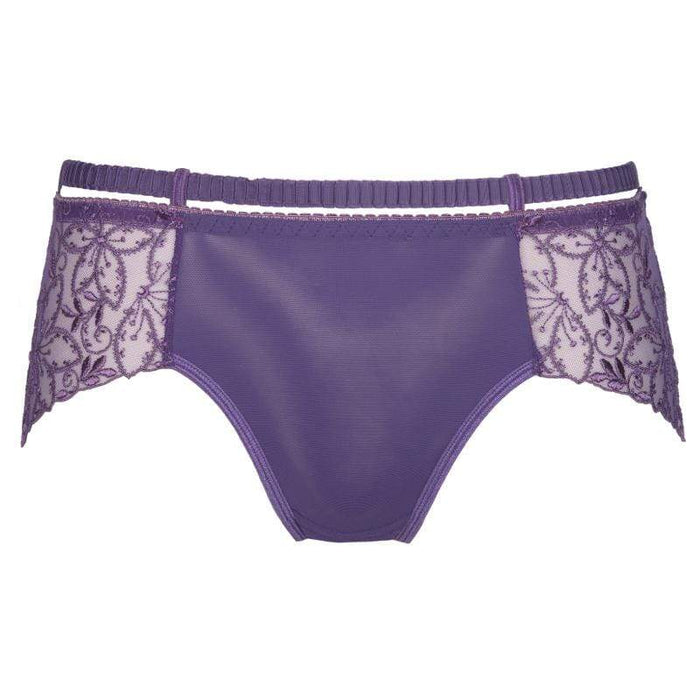 Sheer Lace Boyshort Panty Axami Miami Vibe Purple