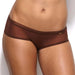 Gossard Lingerie Boyshorts Sheer See Through Shorts Panty Gossard Glossies XS / Rich Brown - Lavinia Lingerie